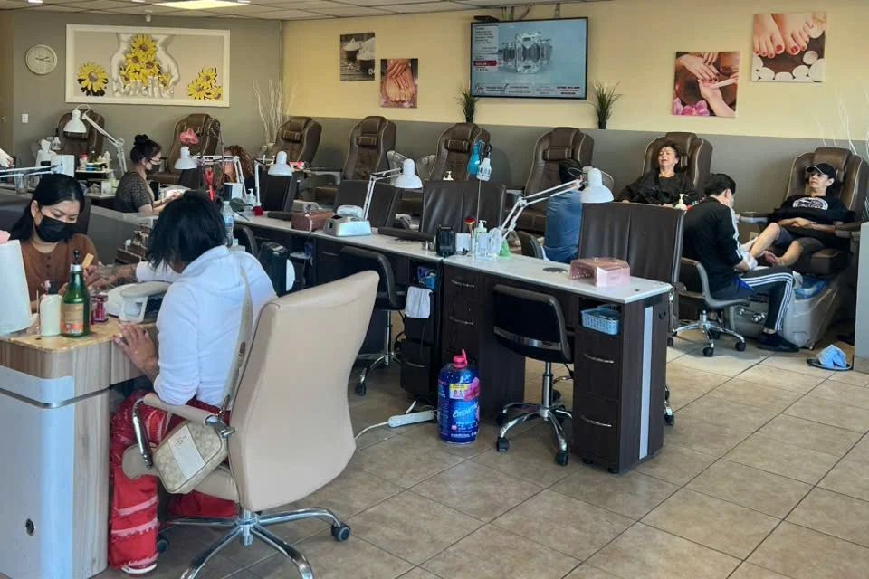 Guests receiving nail care at the 360 Nails salon
